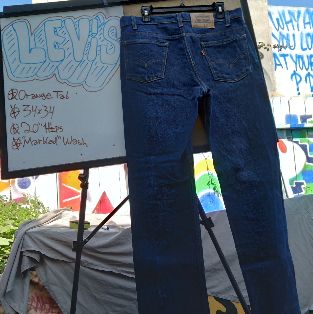 VNTG Levi's Orange Tab 517s Raw Denim 34x34 FRESH!